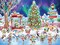 Holiday Skating Christmas Jigsaw Puzzle 550 Piece by Vermont Christmas Company - Fully Interlocking & Randomly Shaped Pieces - 24" x 18" - Family Christmas Puzzles